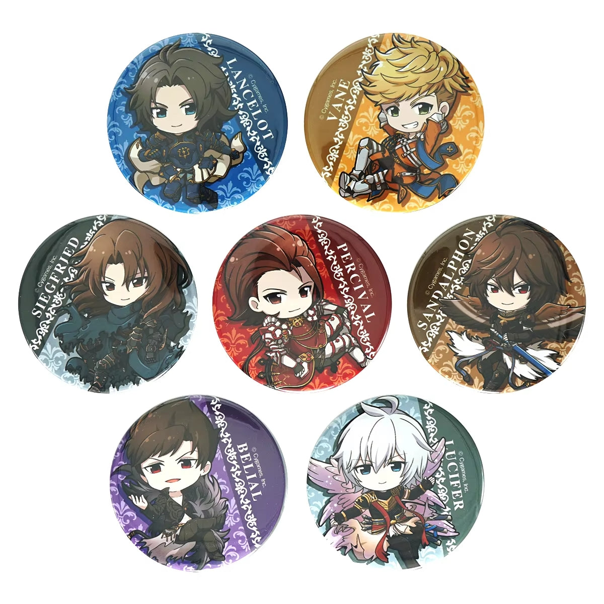 Granblue Fantasy Pack 7 Chibi Characters Badge