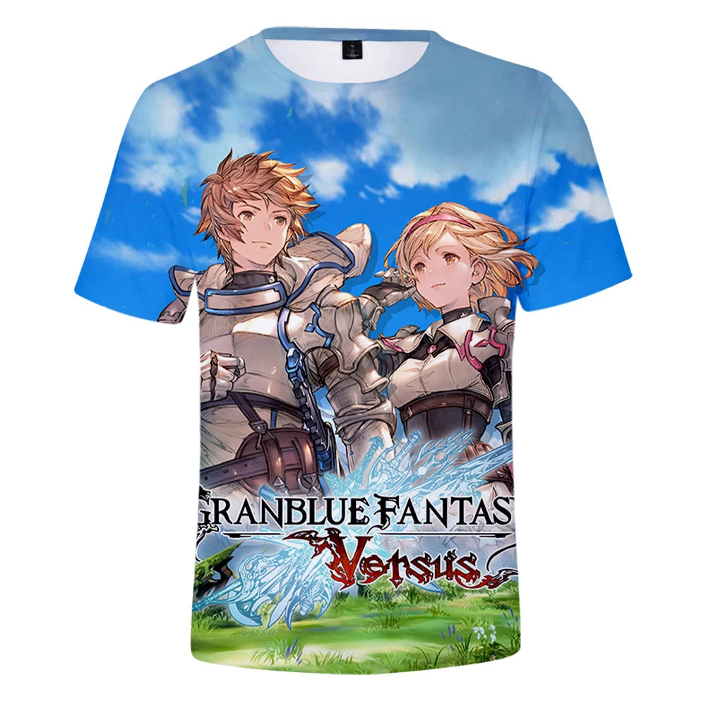 Granblue Fantasy Gran and Djeeta Graphic T-shirt