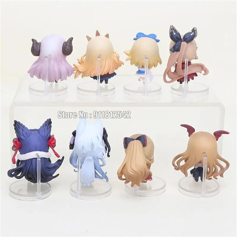 Granblue Fantasy 8pcs set Crystalia Lily Lo Mary Lyria Pvc Figures