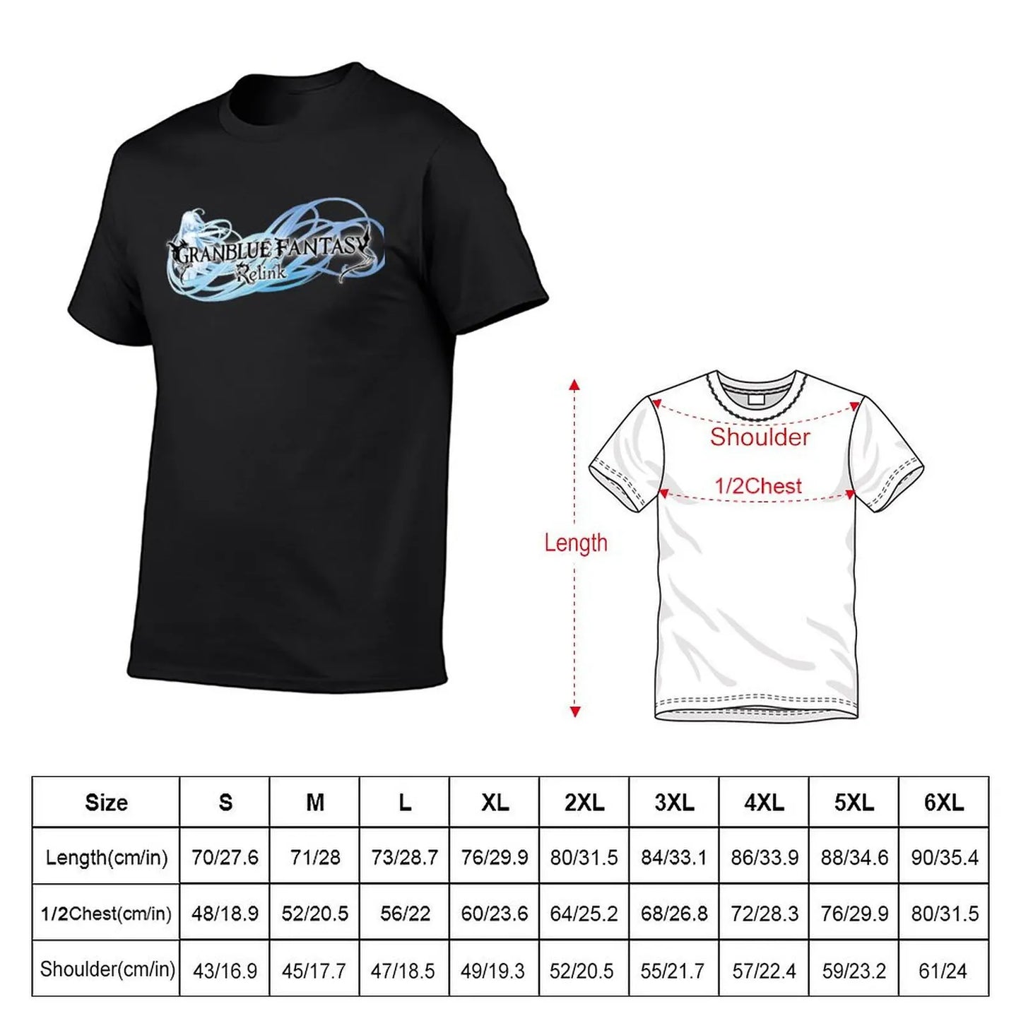 Granblue Fantasy Relink Logo Black T-Shirt